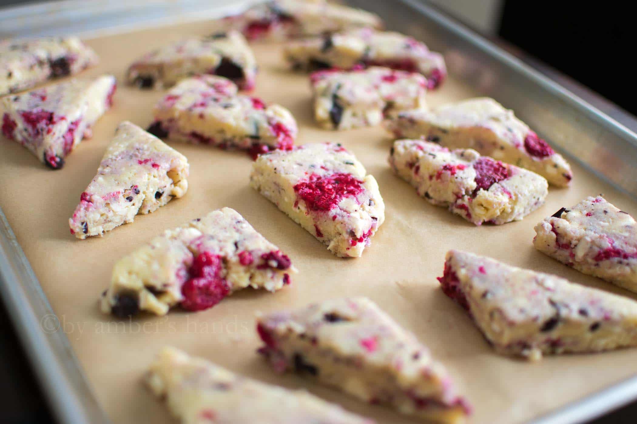 Low Carb Chocolate Raspberry Scones -keto cake walk-